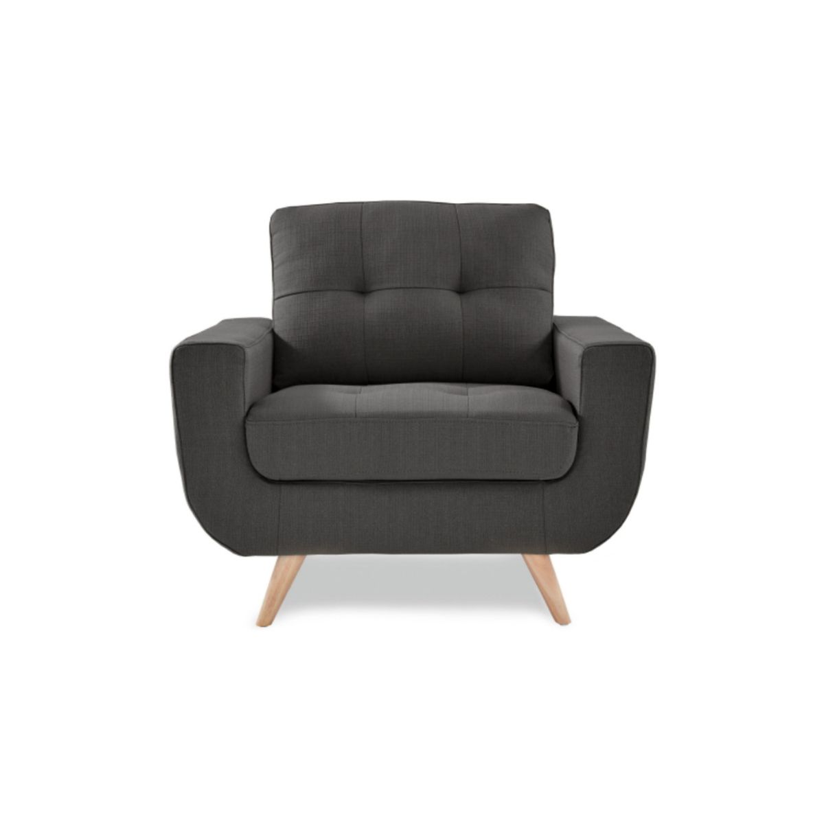 GENERICO - Sofa 1 Cuerpo Berlin - Gris Oscuro