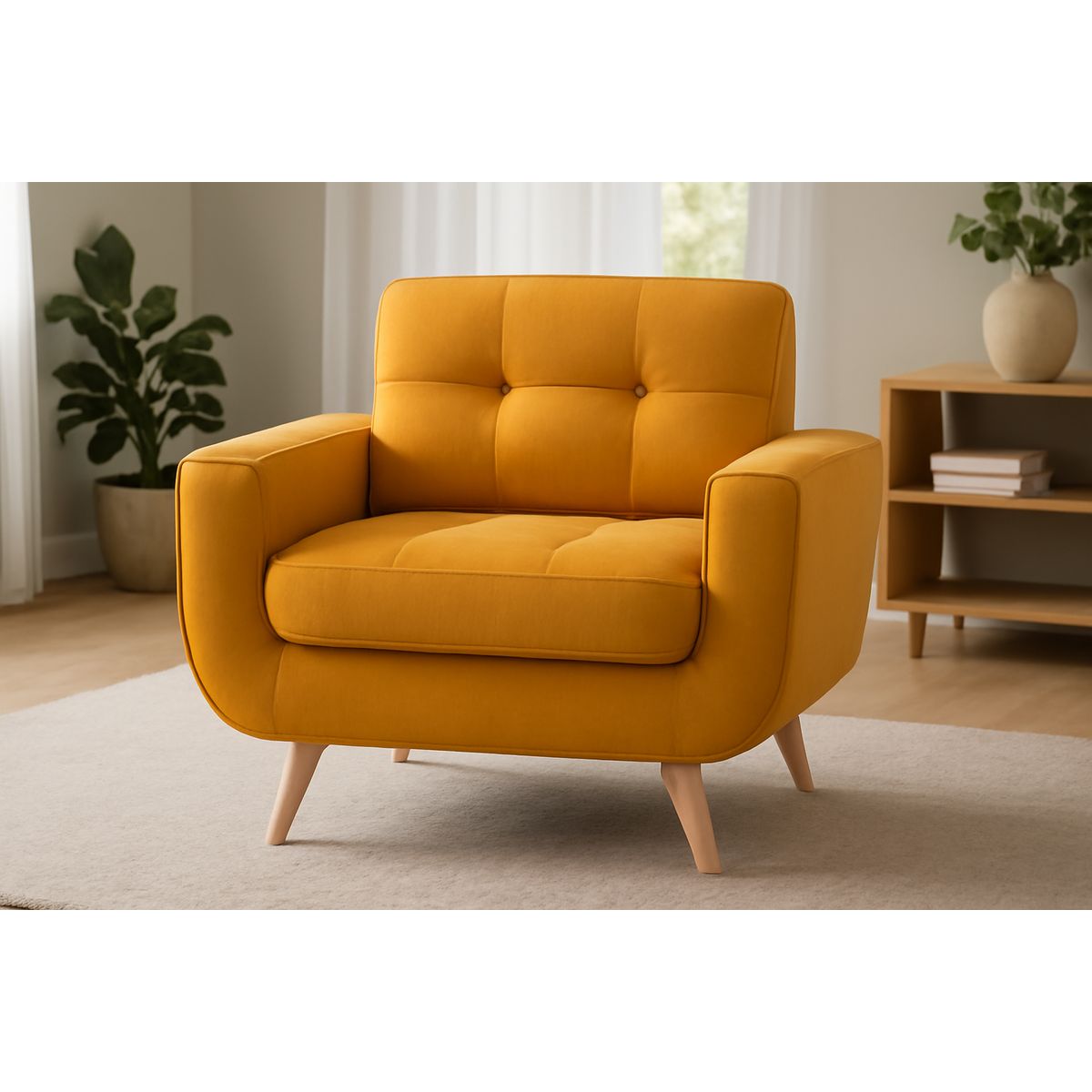 GENERICO - Sofa 1 Cuerpo Berlin - Mostaza