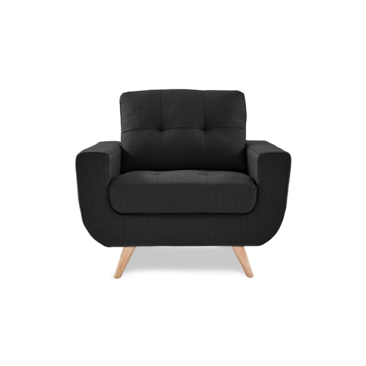 GENERICO - Sofa 1 Cuerpo Berlin - Negro