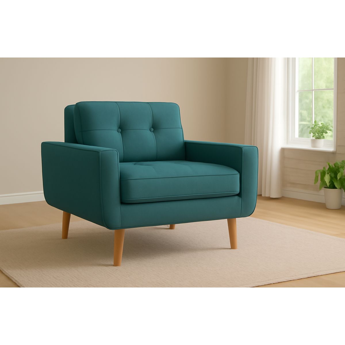 GENERICO - Sofa 1 Cuerpo Berlin - Turquesa