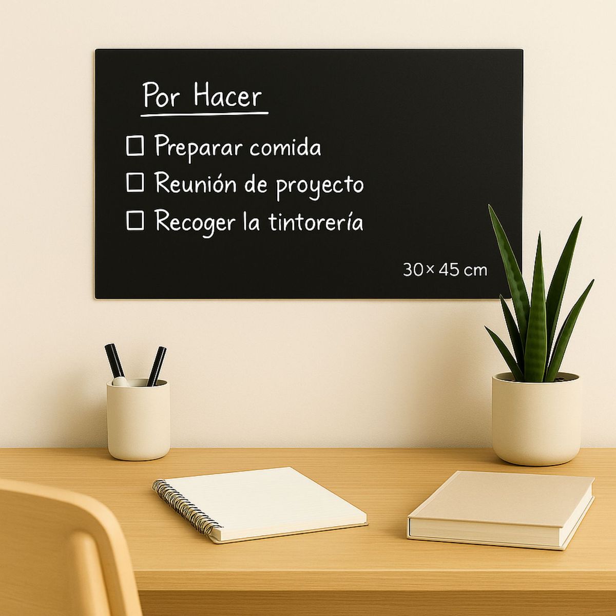 PZR PIZARRAS ADHESIVAS - Pizarra Adhesiva PZR Negro Magnético 30x45 cms