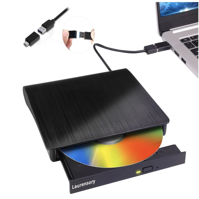 GENERICO - Unidad De Dvd Externa Usb 3.0 Tipo C	Laurensory