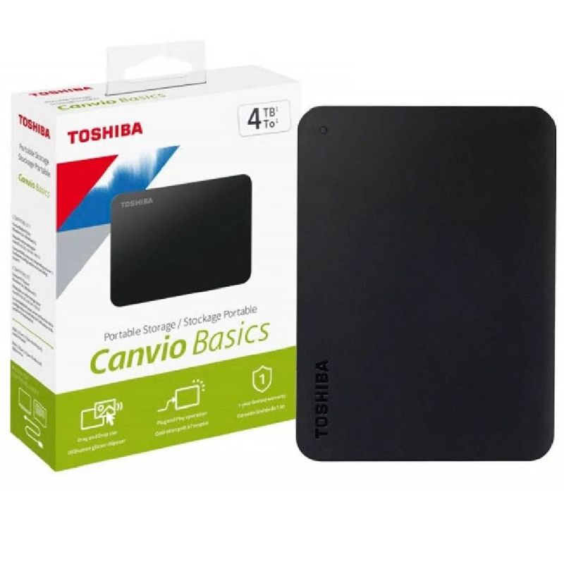 TOSHIBA - Disco Duro Externo Toshiba Canvio Basic 4TB