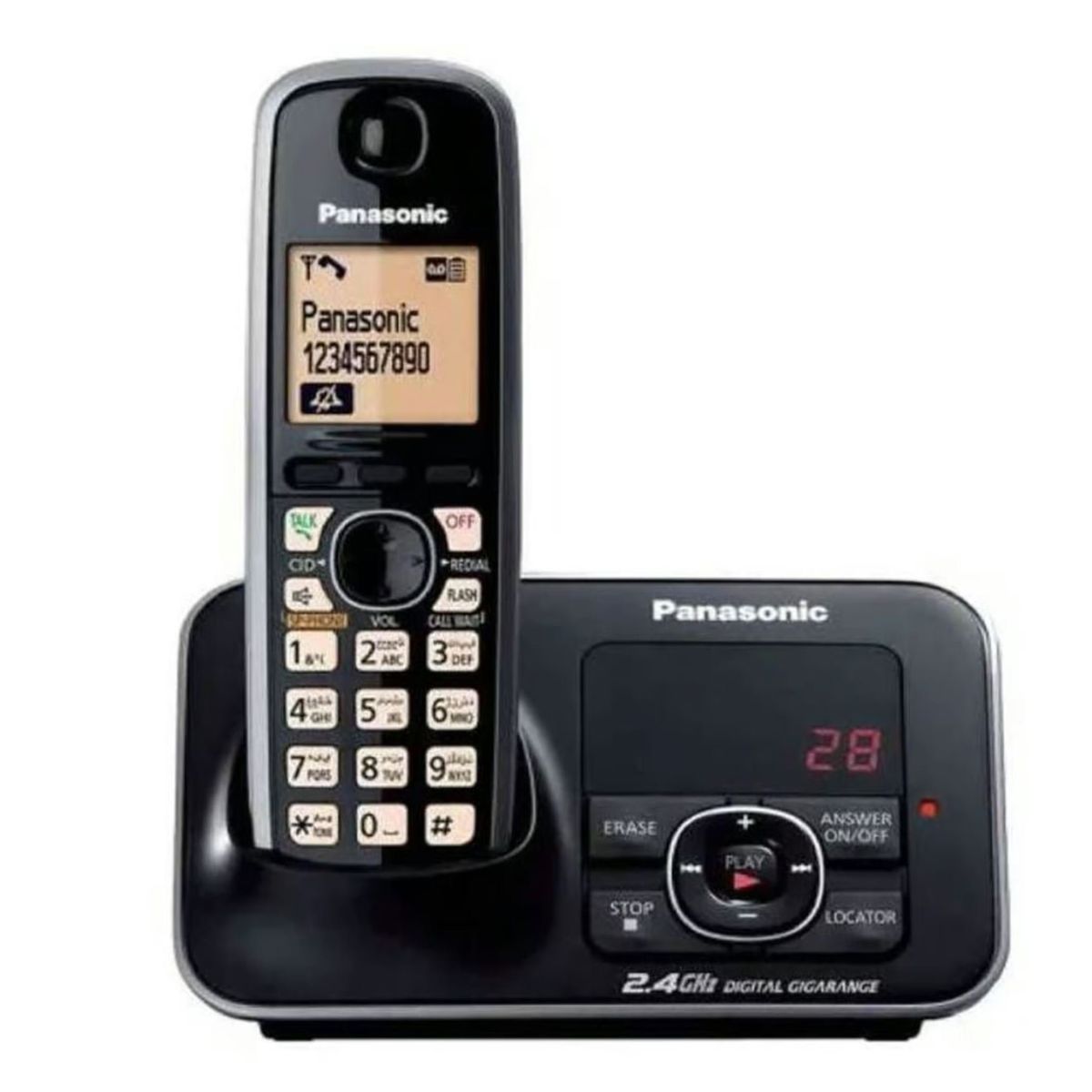 PANASONIC - Teléfono Inalámbrico Panasonic KX-TG3721LCB