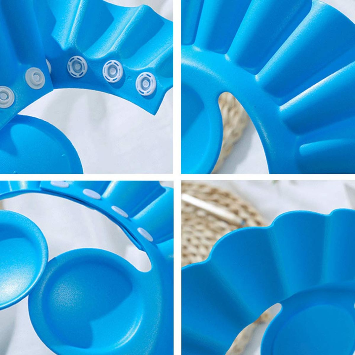 GENERICO - Gorro de baño para bebés Con Protector De Orejas CELESTE