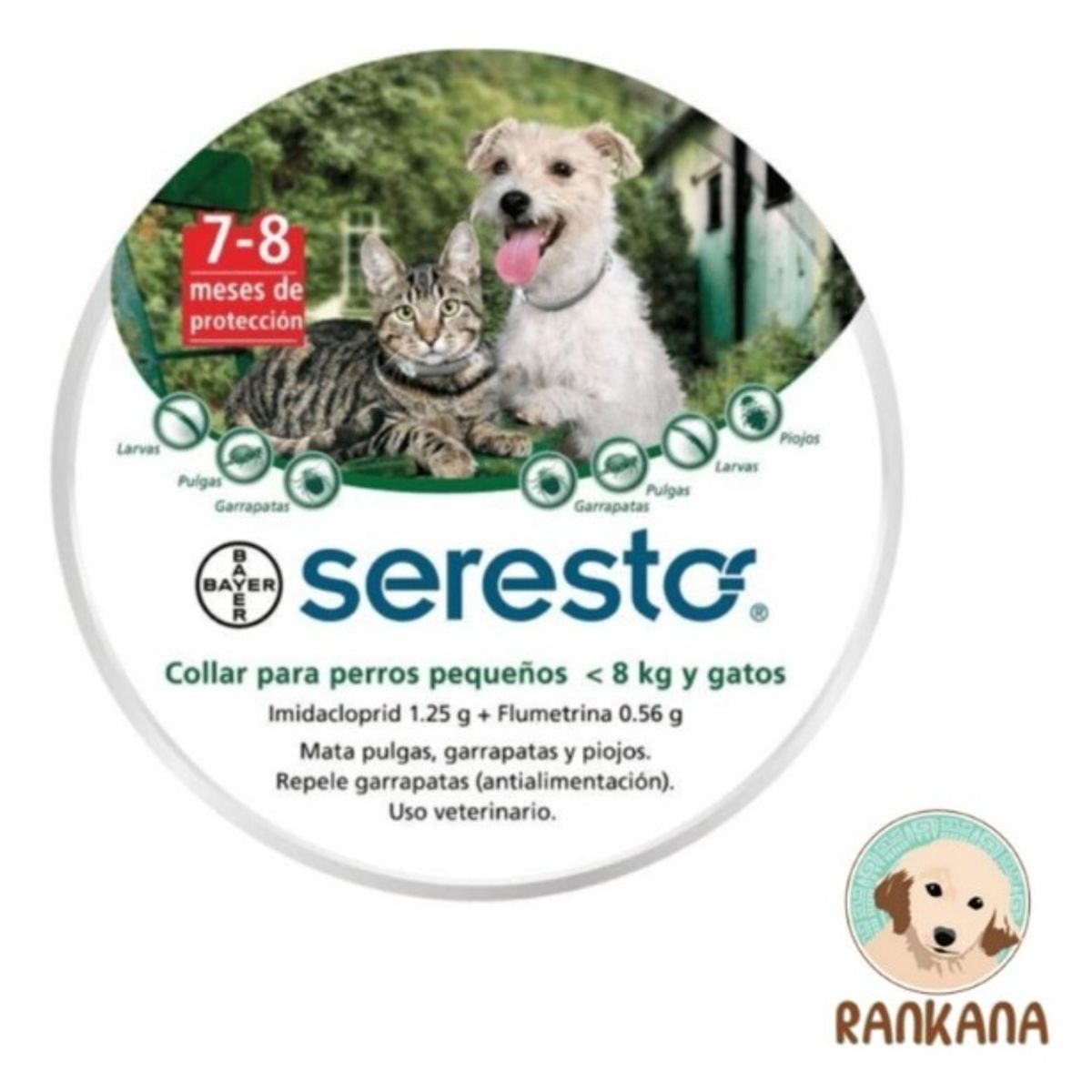 SERESTO - Collar Antipulgas SERESTO hasta 8 kg