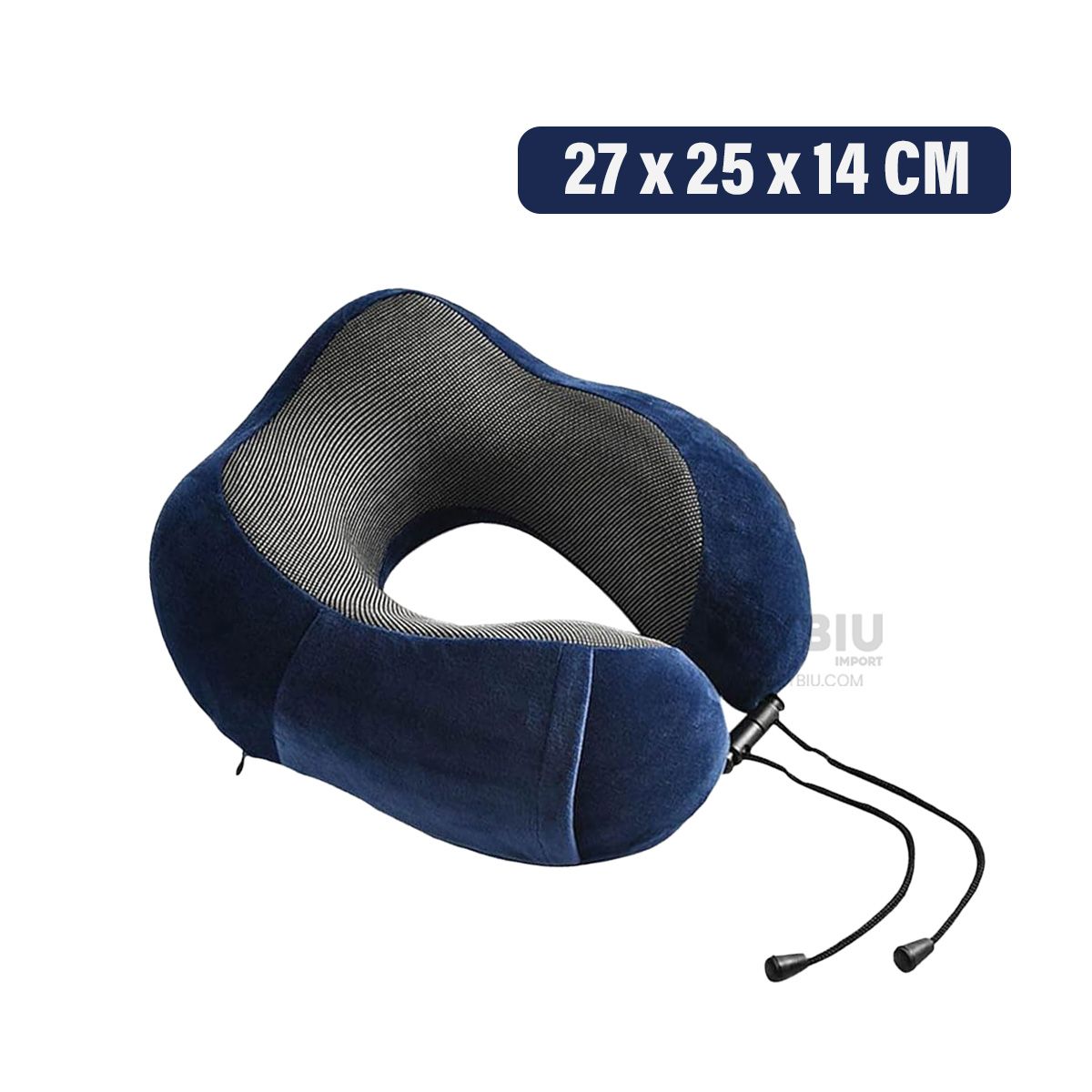 RYBIU IMPORT - Almohadilla Portable en Tono Azul Y+Regalo Ligas para Peinar