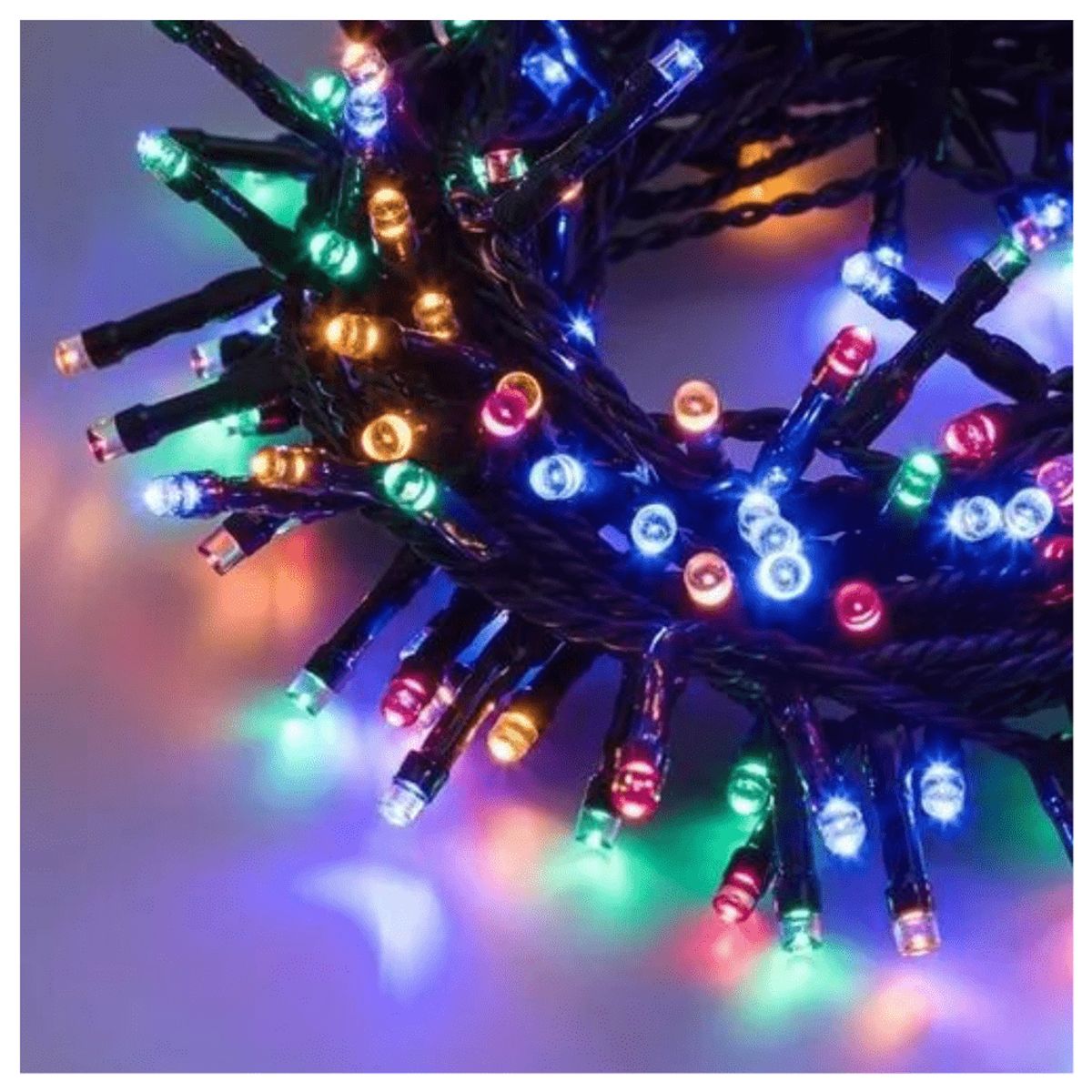 GENERICO - LUCES LED 200 BOMBILLOS NAVIDEÑOS MULTICOLORES MUSICALES