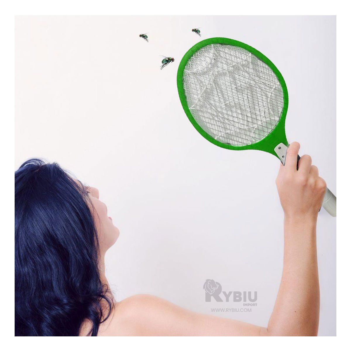 RYBIU IMPORT - Malla Eficiente Anti Moscas en Color Verde Y+Ligas de Regalo