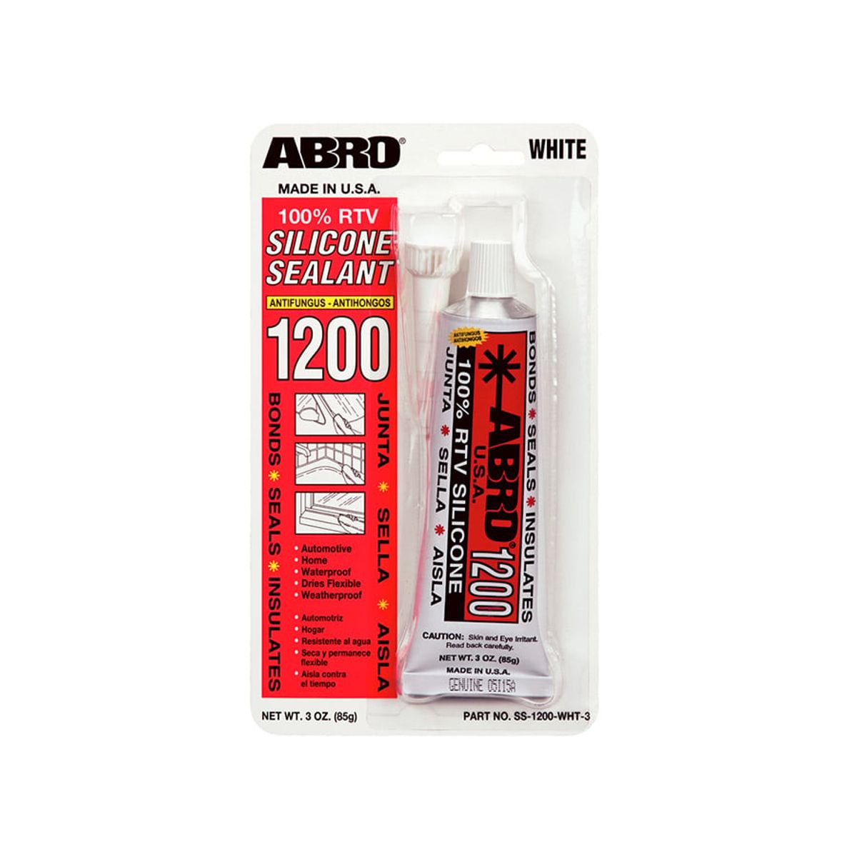 ABRO - ABRO Silicona Antihongos 1200 3 oz (USA)