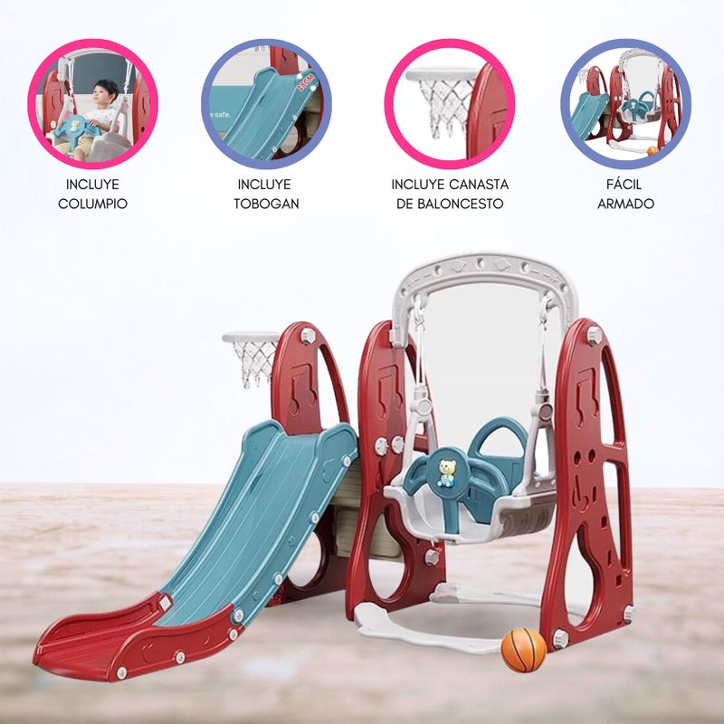 CUZKA - Tobogan con Columpio para Niños «GLISSER»