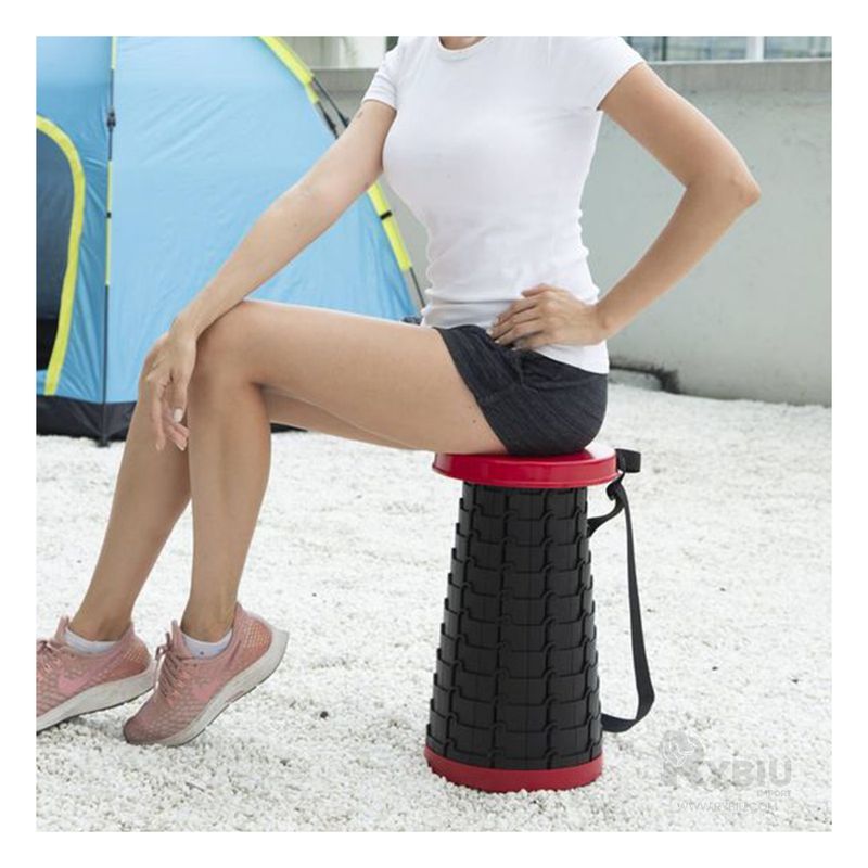 RYBIU IMPORT - Silla Plegable de 1 Seguro Practico Portatil de Color Rojo