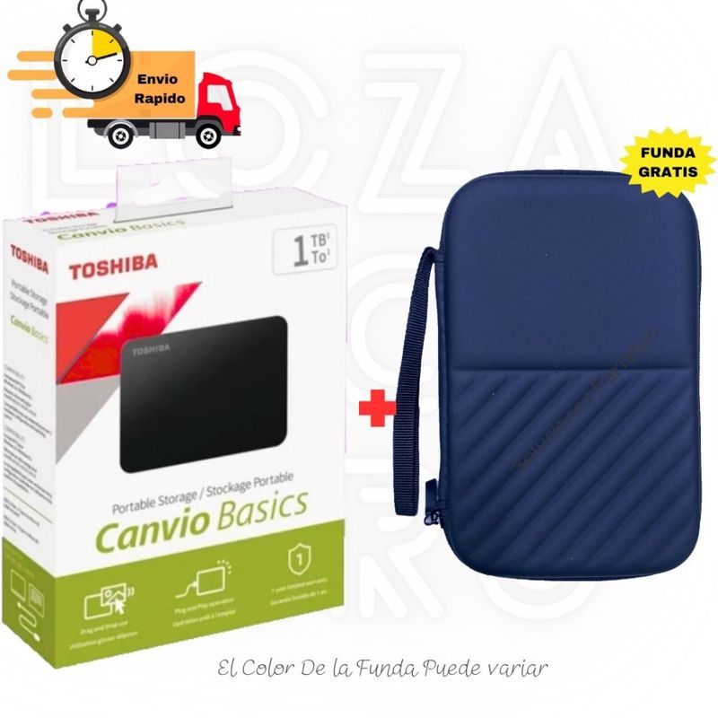TOSHIBA - Disco Duro Externo Toshiba Canvio Basics 1 TB-N