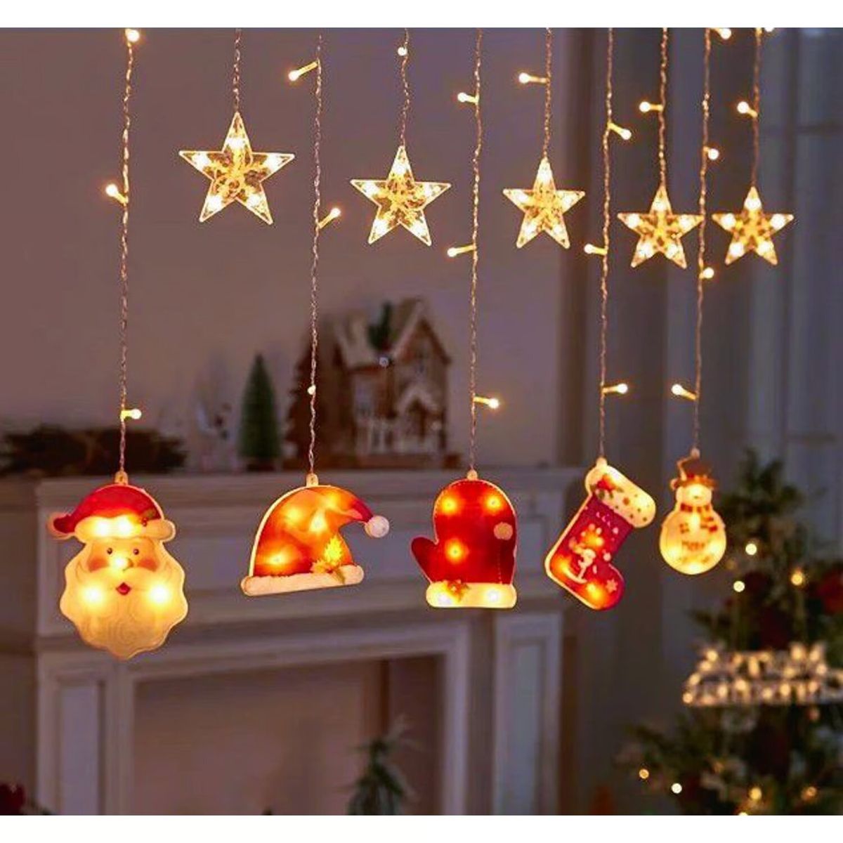 GENERICO - LUCES LED CORTINA GIRNALDA MODELOS VARIOS