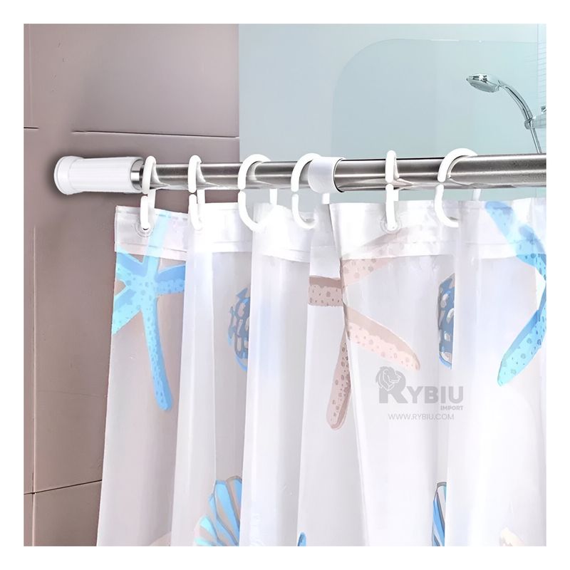 RYBIU IMPORT - Tubo Ajustable Resistente para Ducha 70cm a 120m Plomo