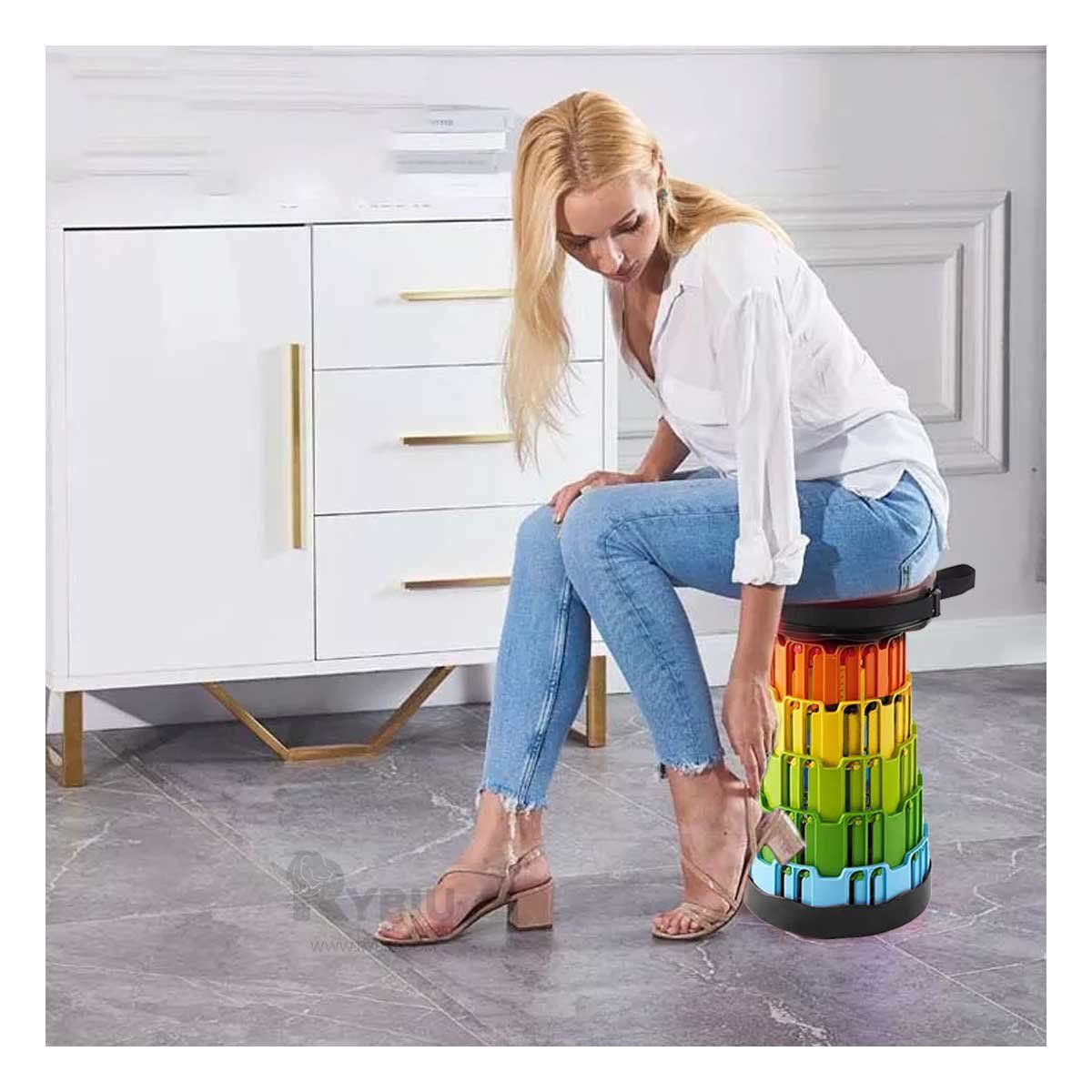 RYBIU IMPORT - Banca Facil de Transportar en Color Negro Y+Gift MiniAgenda