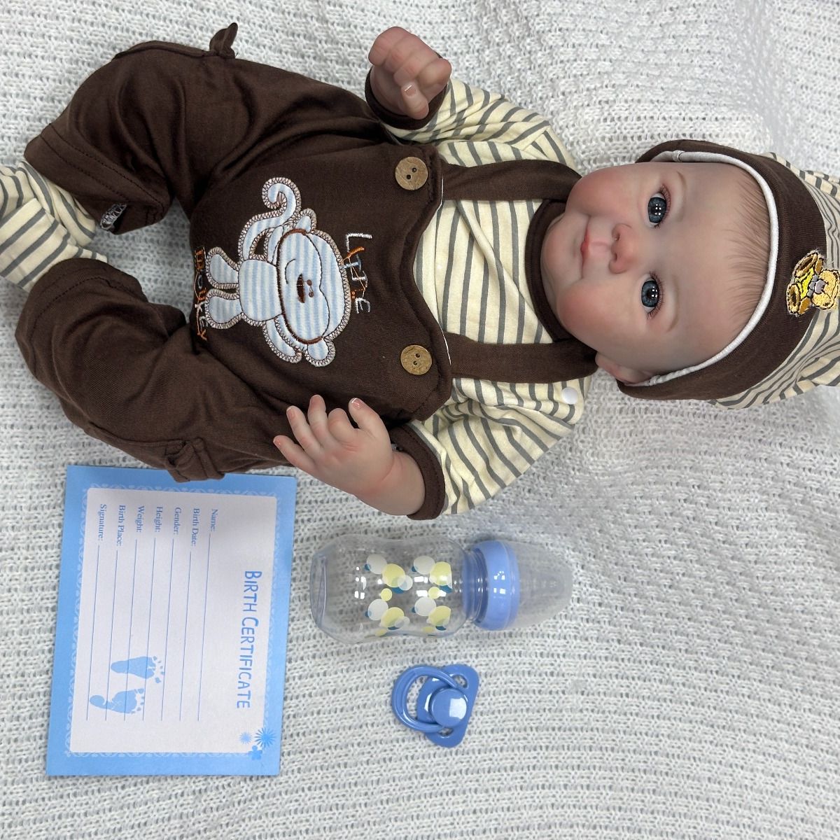 JK - Muñeca Bebe Realista Adrian 50CM