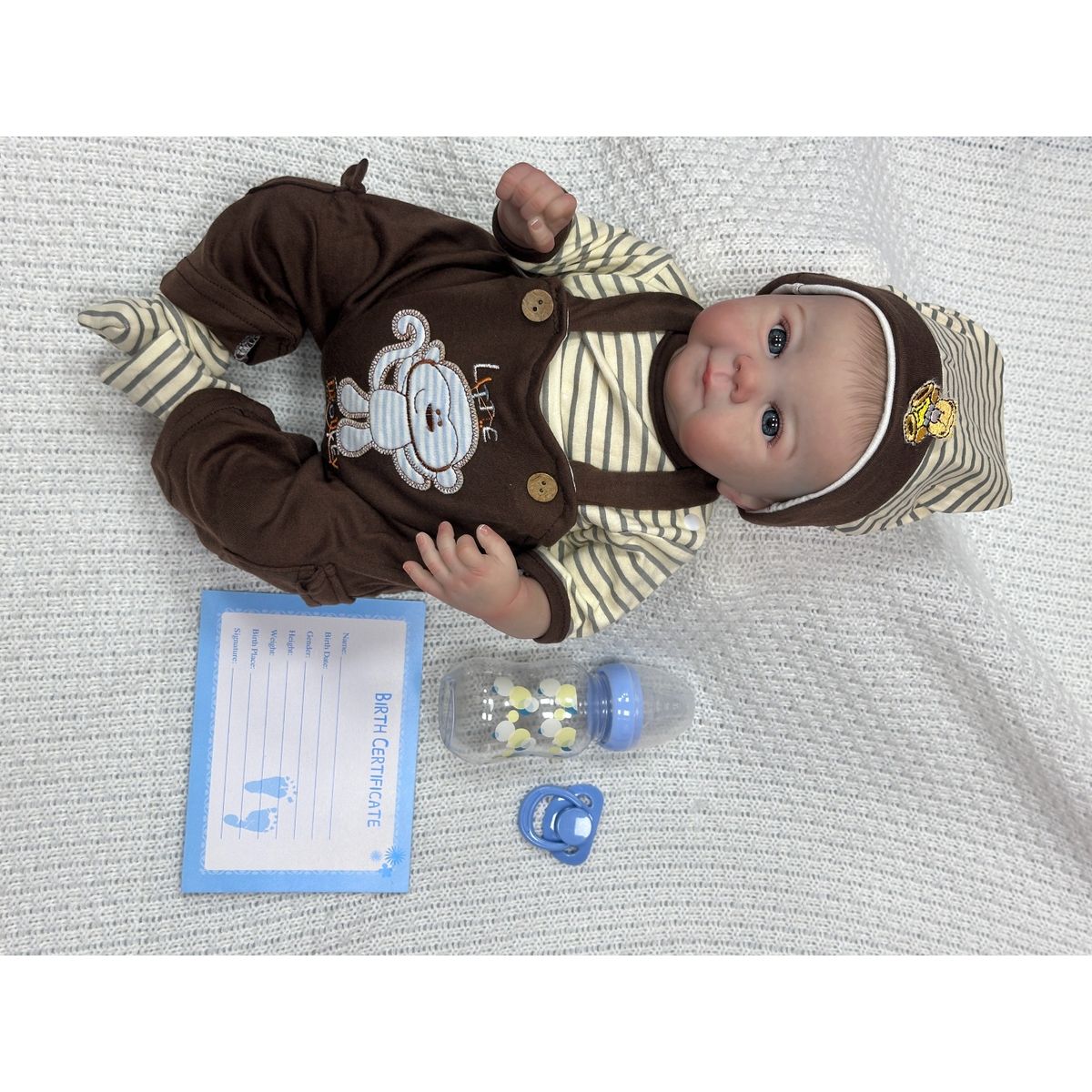 JK - Muñeca Bebe Realista Adrian 50CM