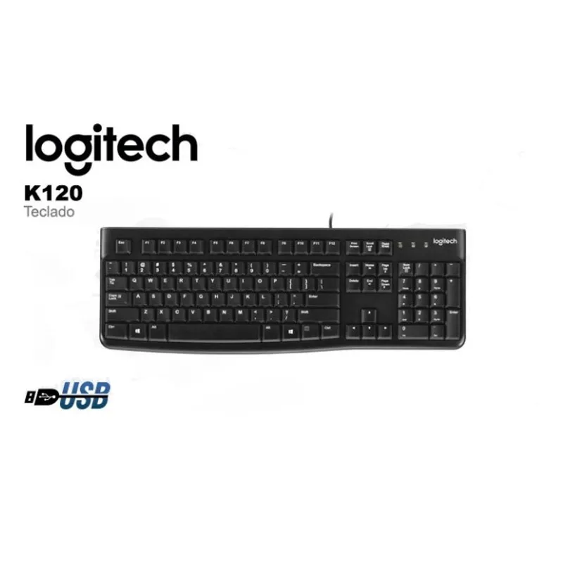 LOGITECH - Teclado Logitech K120 Usb