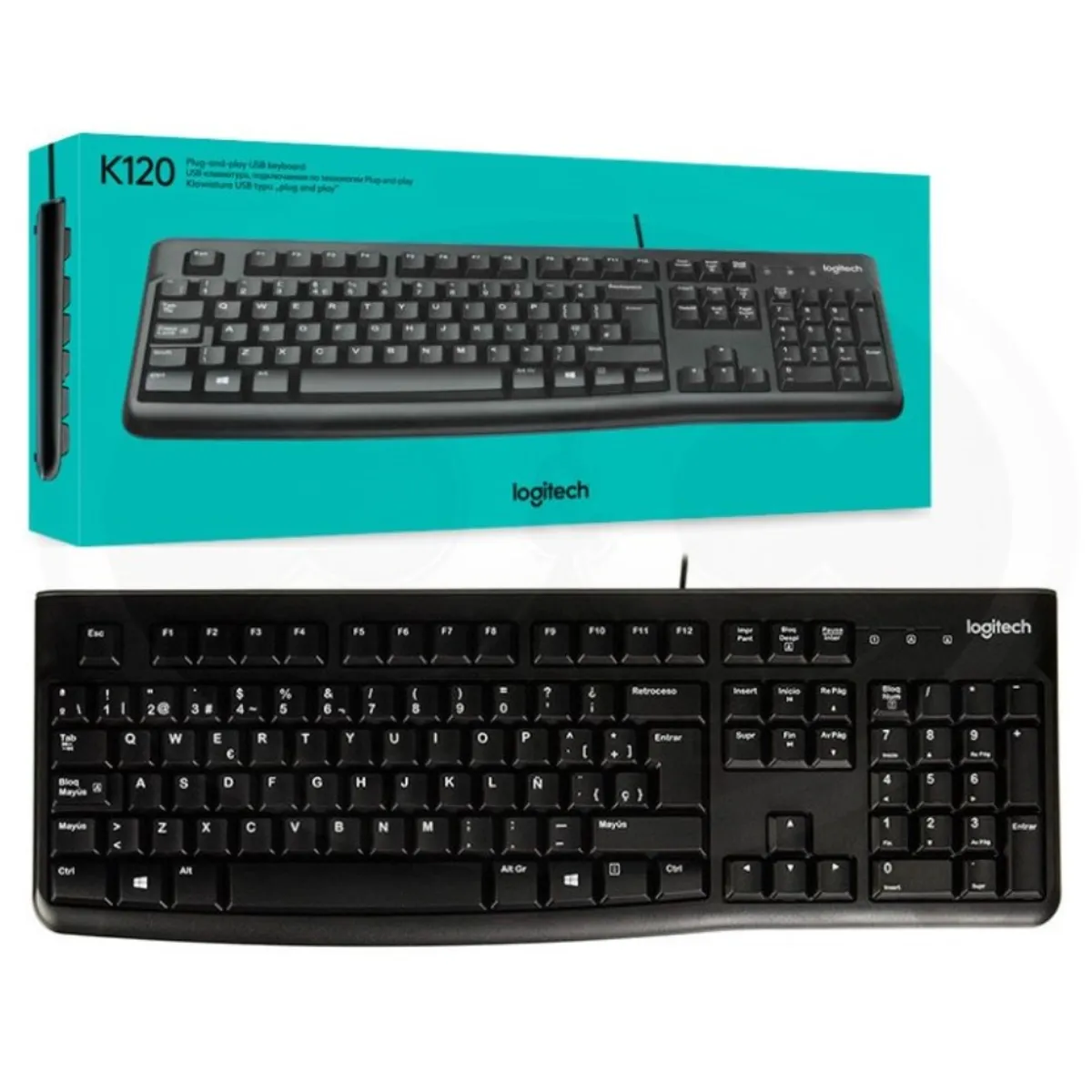LOGITECH - Teclado Logitech K120 Usb