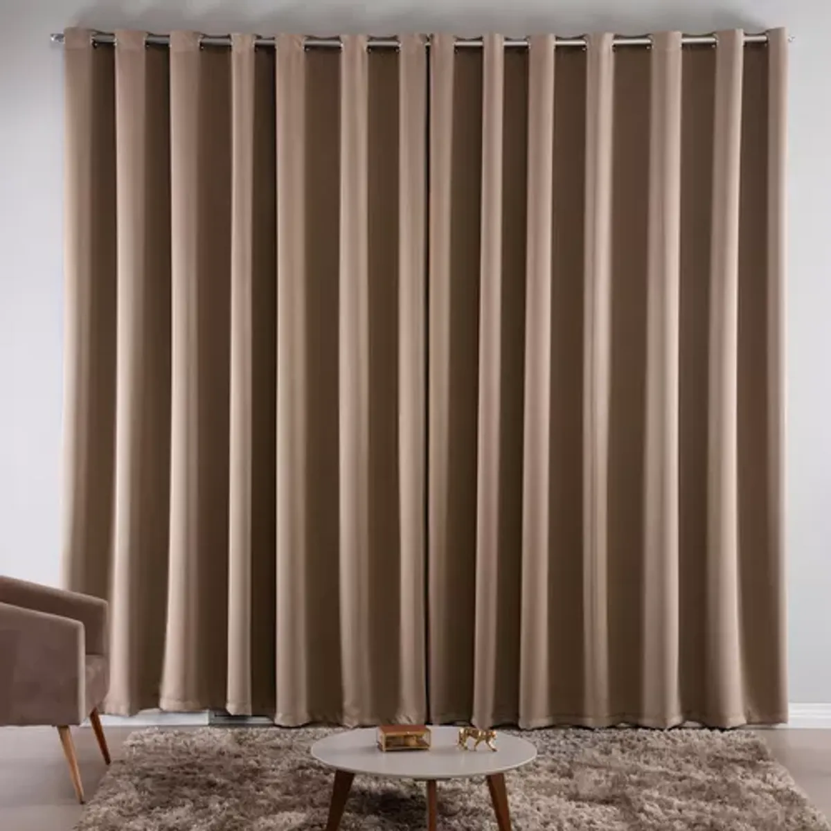 GENERICO - CORTINAS GRUESAS PREMIUM COLOR ENTERO