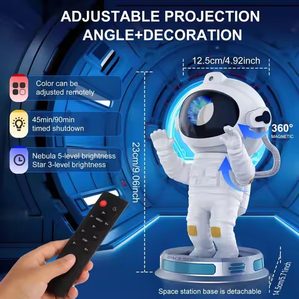 GENERICO - PROYECTOR DE LUZ  MODELO ASTRONAUTA