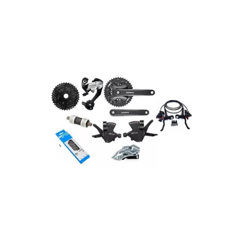 SHIMANO - KIT DE TRANSMISION 8X3 SHIMANO ALTUS PARA BICICLETA MTB
