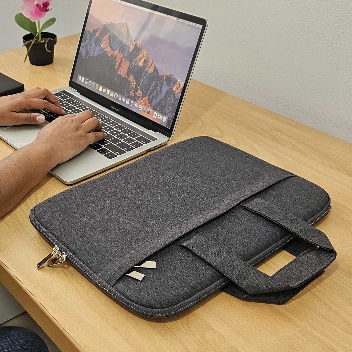 GENERICO - Funda para Laptop 13 pulgadas Grafito Qullayki