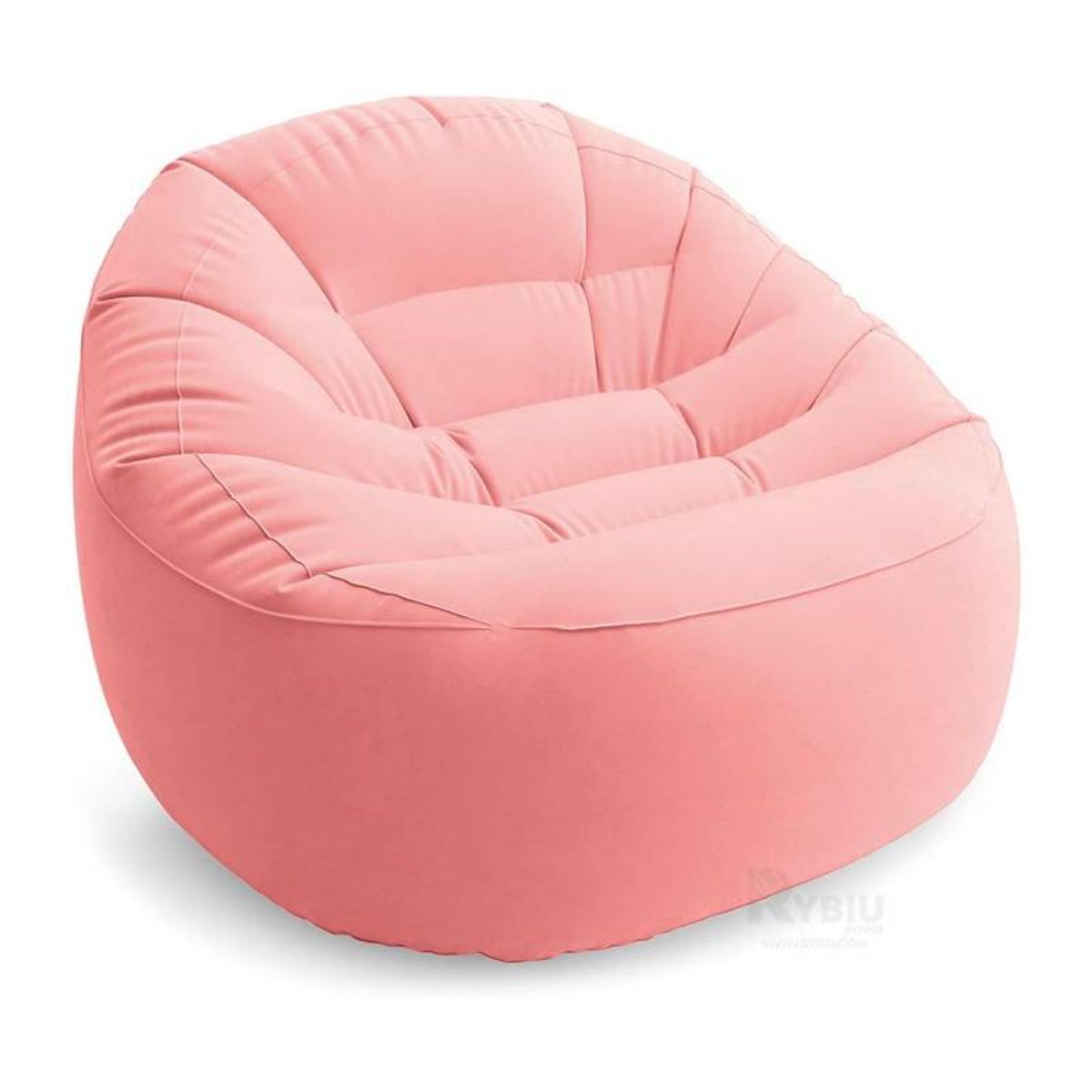 GENERICO - Sofá Sillón Puff Inflable Circular Celeste 112x104x74 ROSA