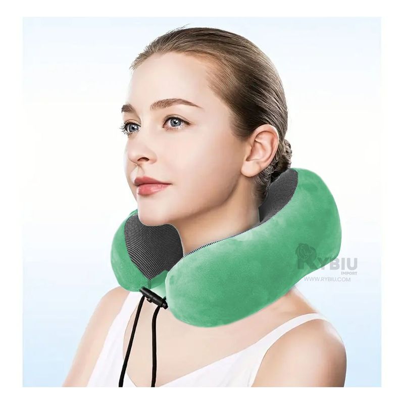 RYBIU IMPORT - Almohada de Cuello para Viajar en Verde