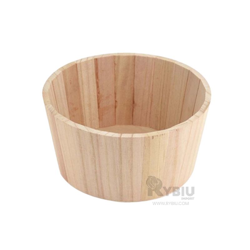 RYBIU IMPORT - Cesta de Facil Uso en Tono Madera Y+Regalo Agendita