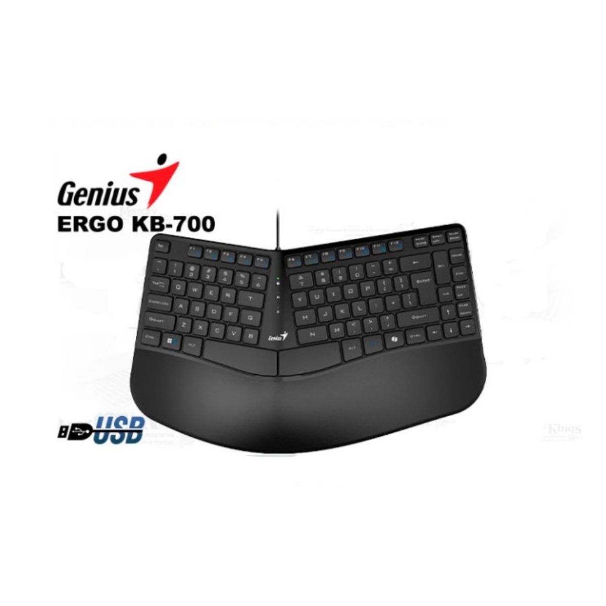 GENIUS - Teclado Genius Ergo Kb-700 C-Tecla Copilot