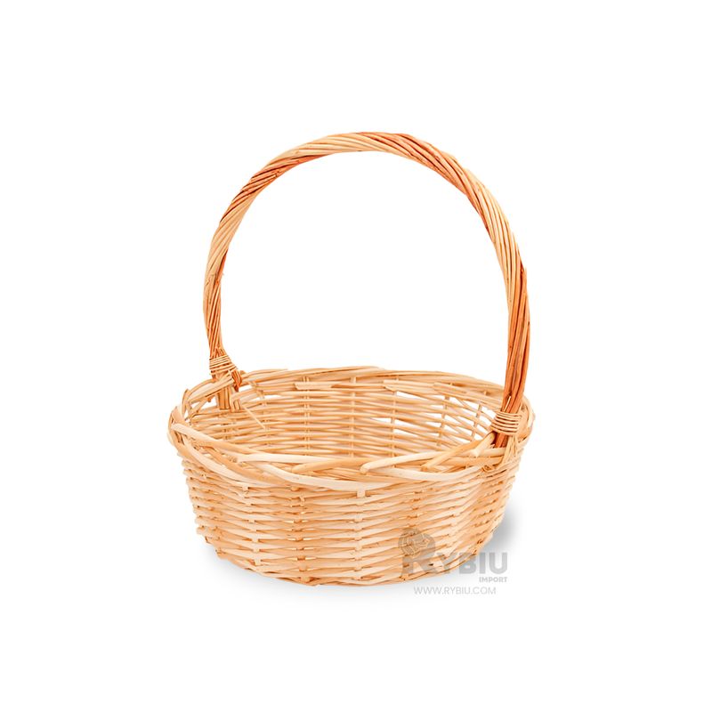 RYBIU IMPORT - Canasta de Mimbre Multiusos Color Marron Y+Regalo Agendita