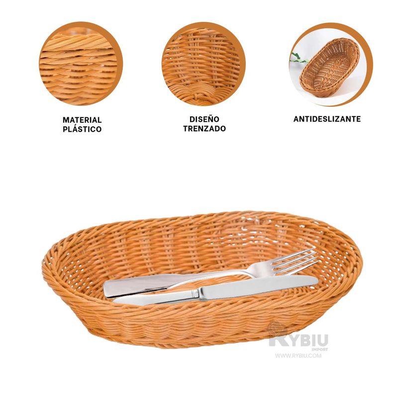 RYBIU IMPORT - Canasta para Organizar Accesorios de 35x25x7 Y+Gift Stickers