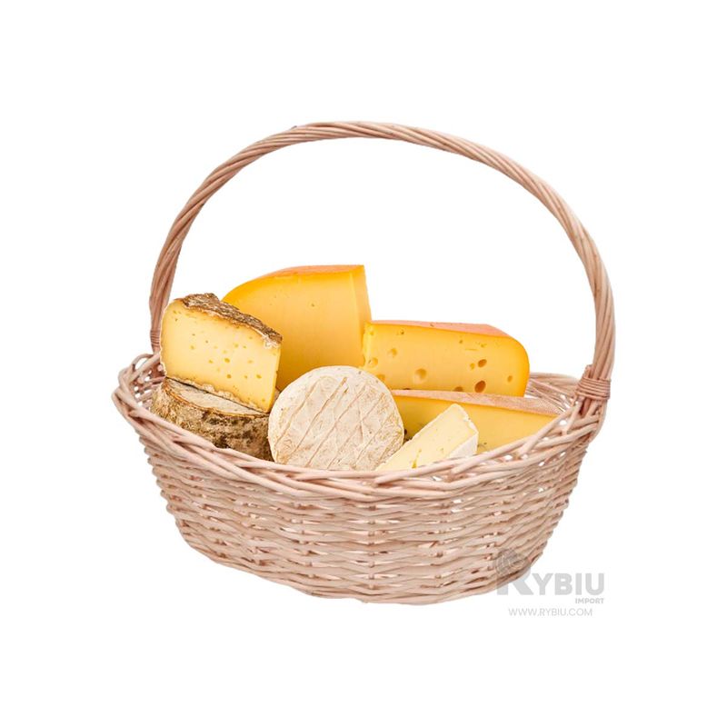 RYBIU IMPORT - Canasta Funcional de Comida en Marron Y+Regalo Stickers