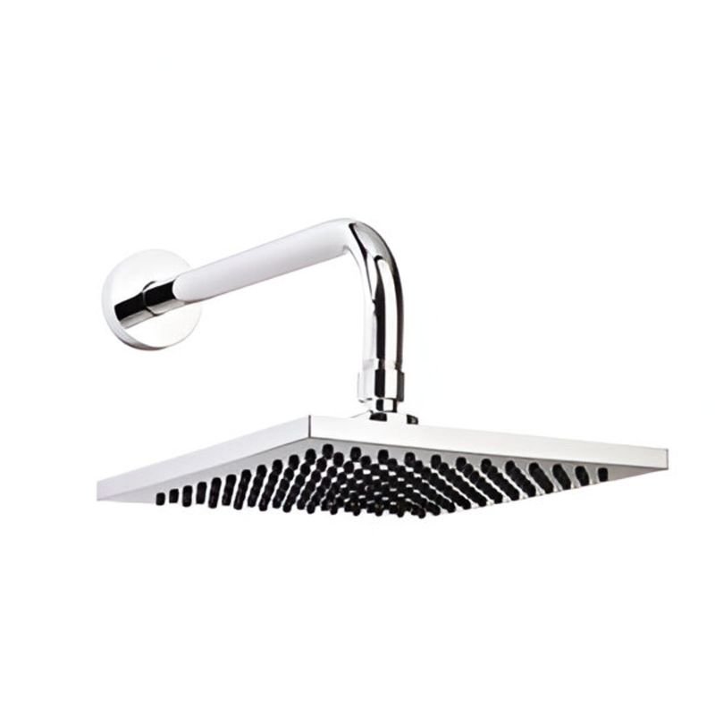 HELVEX - Regadera Cuadrada Fija Proyecta Anticalcáreo Brazo Incluido