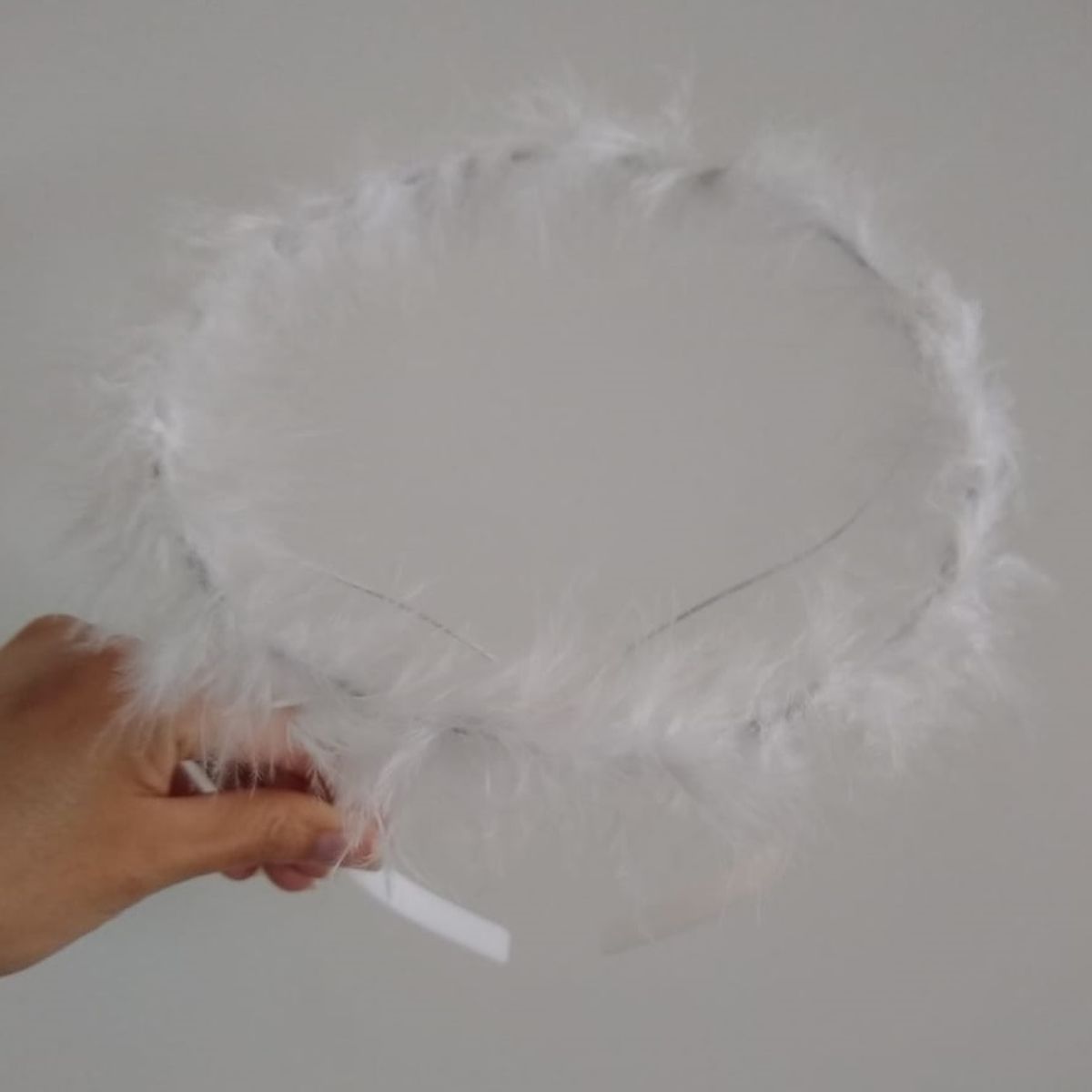 GENERICO - Vincha aureola ángel blanco disfraz Halloween angelito