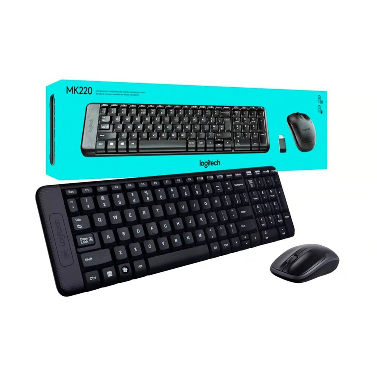 LOGITECH - KIT LOGITECH TECLADO + MOUSE MK220 920-004430 WIRELESS