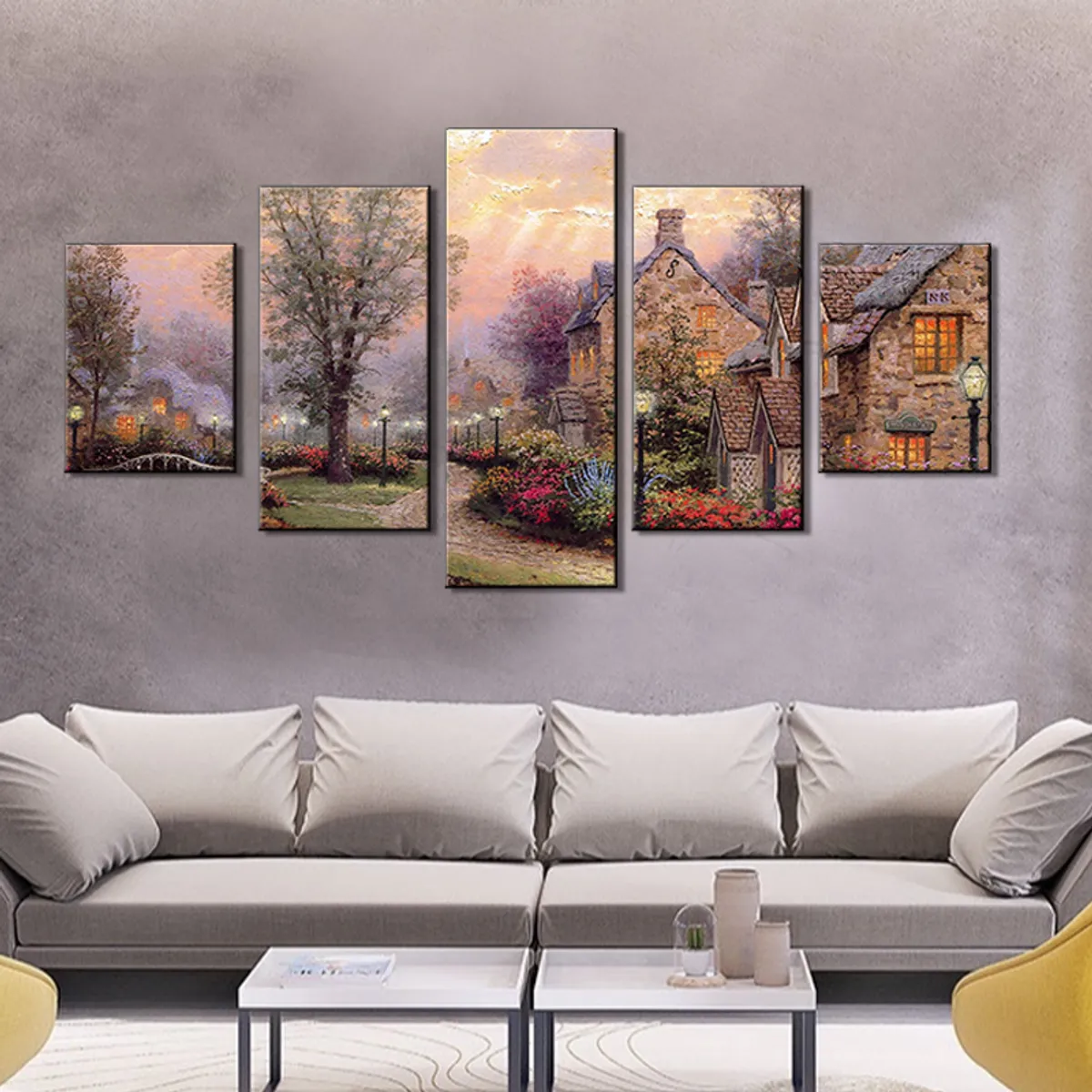 VATYERTY - Cuadro decorativo 5 piezas sin marco de 30*40*2 30*60*2 30*80*1