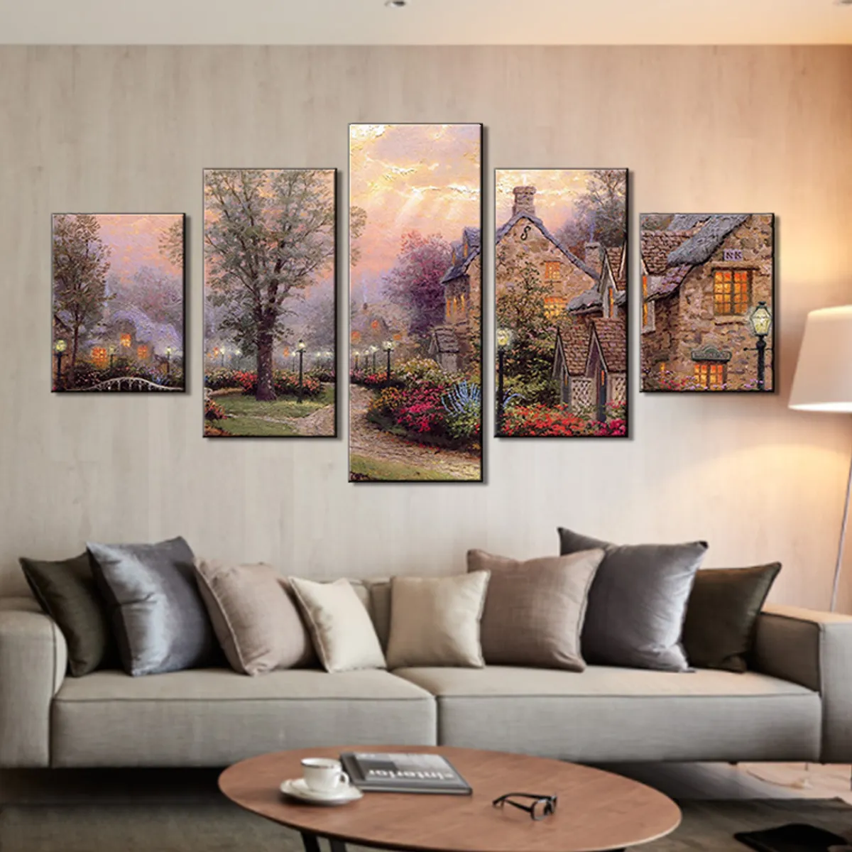 VATYERTY - Cuadro decorativo 5 piezas sin marco de 30*40*2 30*60*2 30*80*1