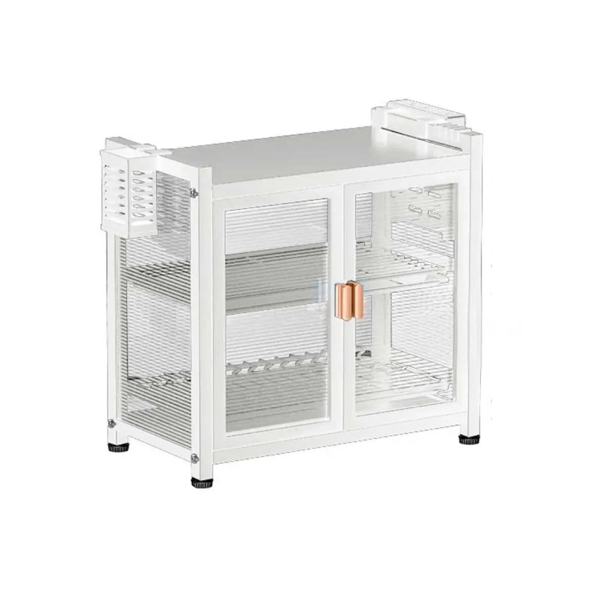 RYBIU IMPORT - Escurridor de Platos de 2 Niveles Cerrado en Color Blanco