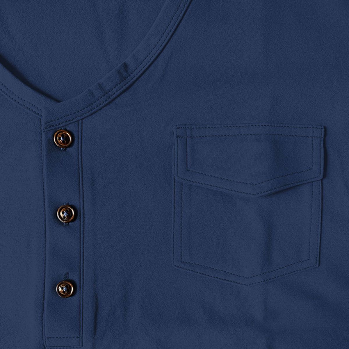 BLWOENS - Polera Manga Corta Hombre - Azul