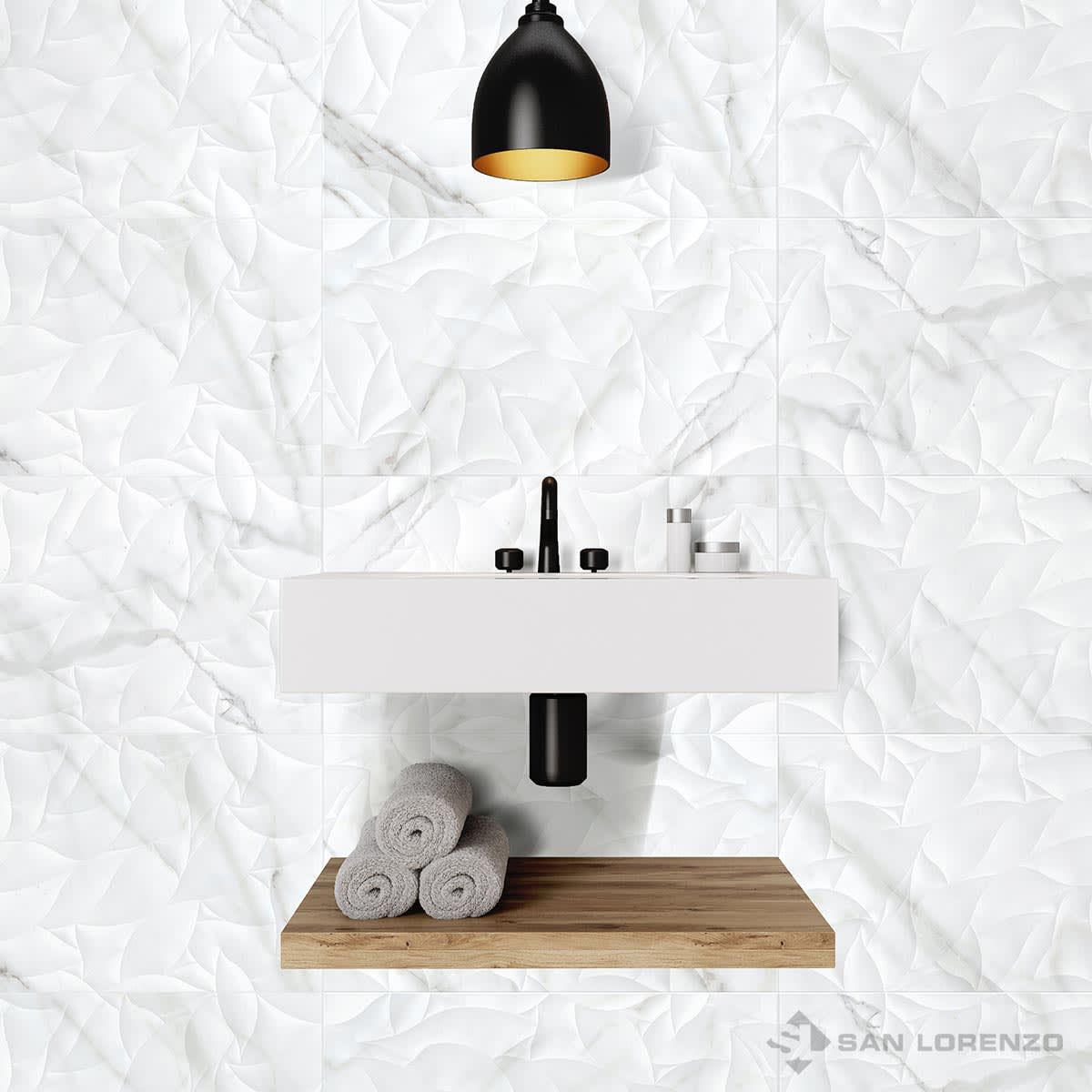 SAN LORENZO - Cerámica Venice Bianco Lisa 30x60cm 1.31 m2