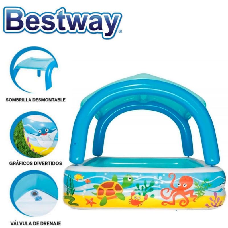 GENERICO - Piscina Inflable con techo para Uso de Niños