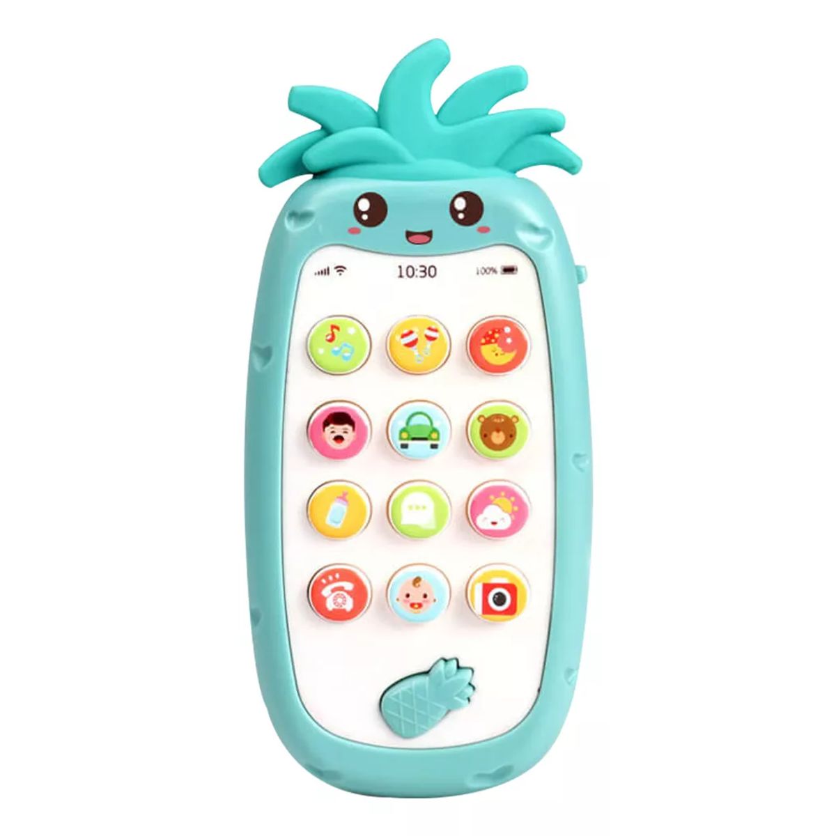 GENERICO - Celular didáctico para bebes Piña azul