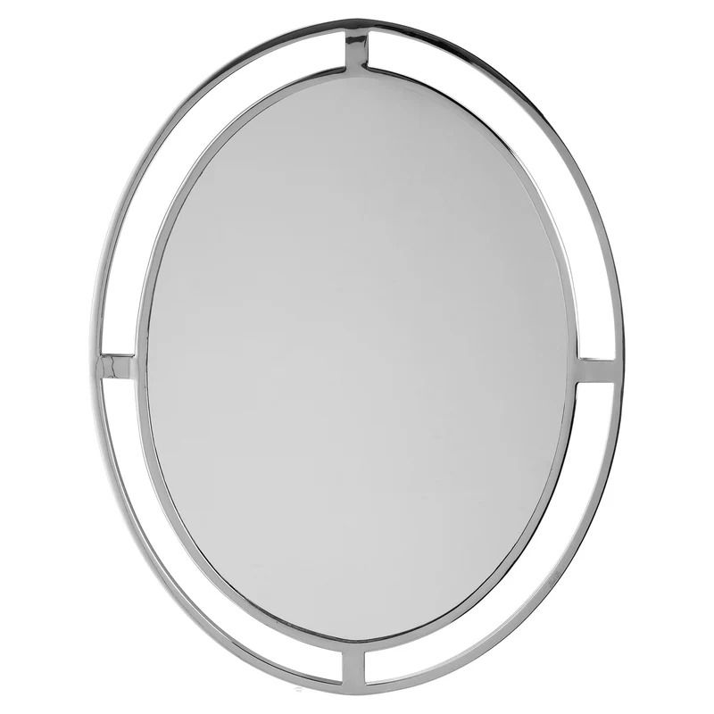 GENERICO - Espejo de Pared con Marco en Acero Inoxidable