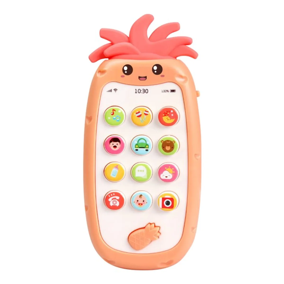 GENERICO - Celular didáctico para bebes Piña Rosado