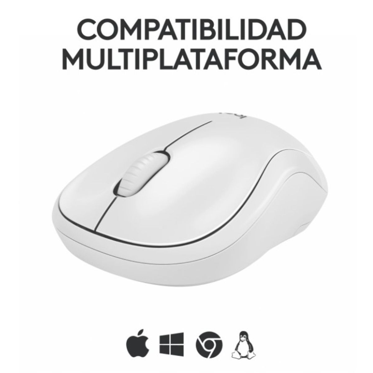 LOGITECH - Mouse Logitech M240 Inalámbrico Blanco