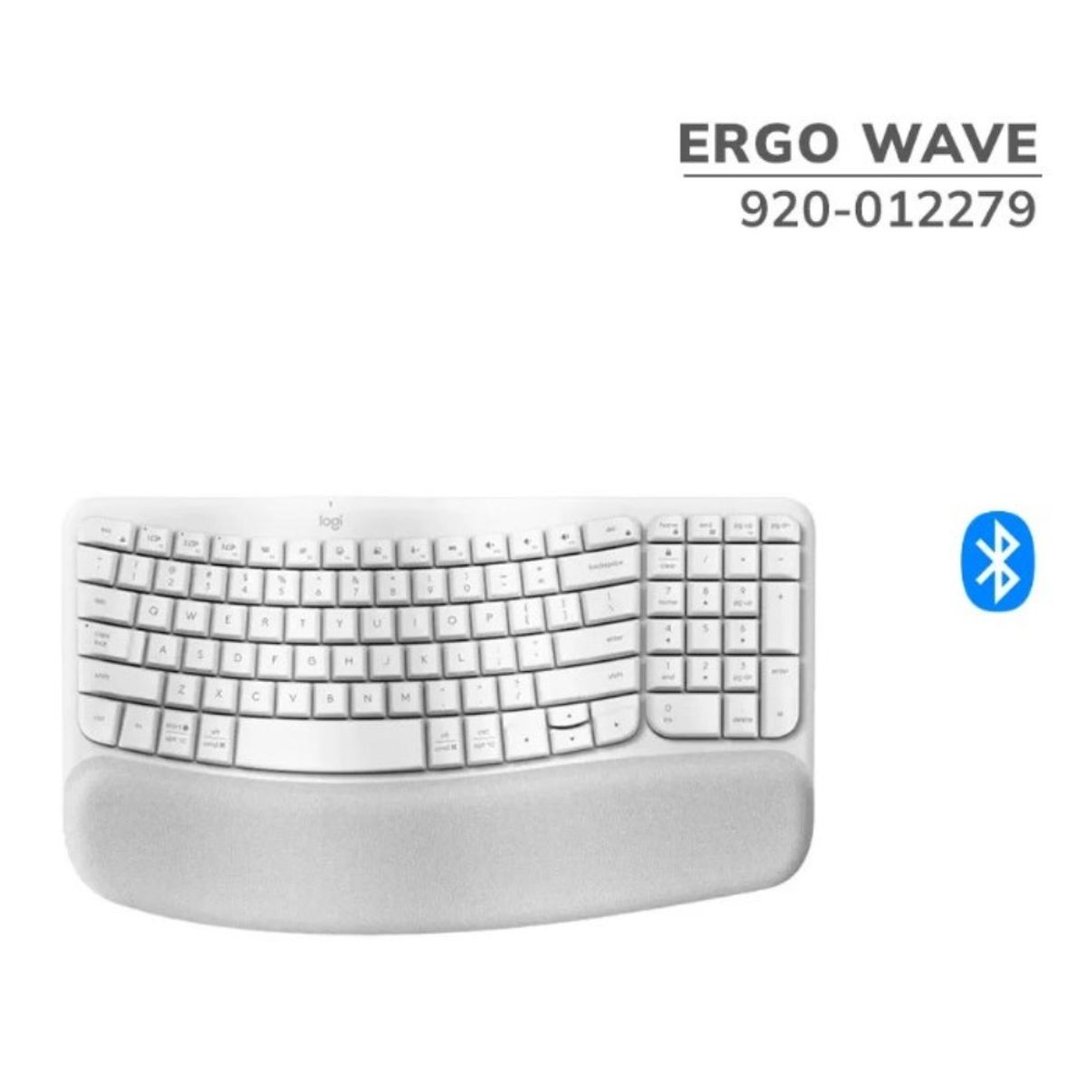 LOGITECH - Teclado Logitech Ergo Wave White