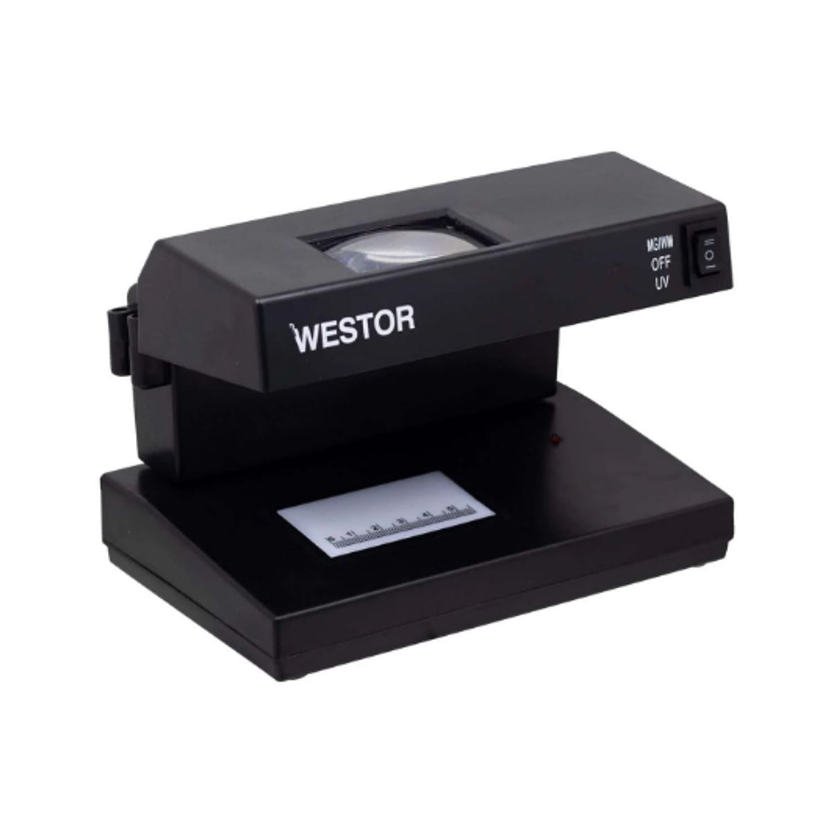 WESTOR - Detector de Billetes Falsos Luz UV + Lupa WT-2148 WESTOR